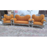 Wedding Jaimala Sofa Set - Wooden Material, Elegant Brown Finish | Comfortable And Durable For Weddings And Home Decor