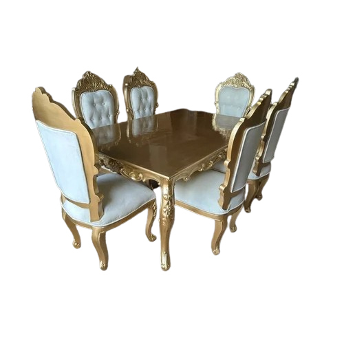 6 Seater Wooden Dining Table Set