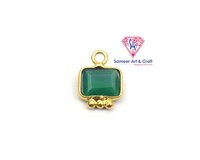 Natural Gemstone With 18K Gold Plated Handmade Bezel Pendant