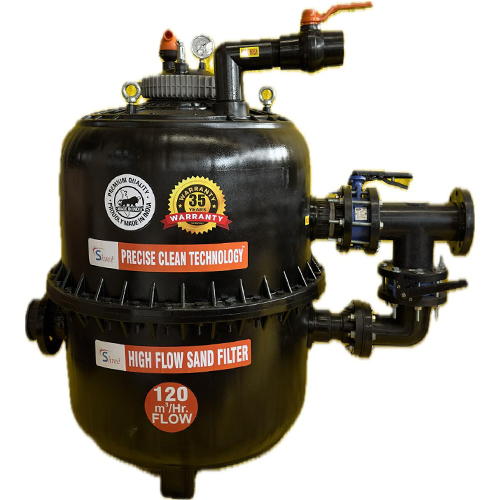 4 Inch Sand Filter (Model-Sf120) (110Mm) (120 M3-Hr) - Color: Black