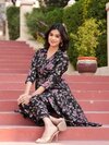 Maslin foil print two piece long cord sets