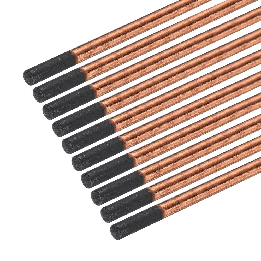 Gouging Graphite Electrodes - Copper Coated Graphite, 9 Mm Diameter, Black Color | High Current Carrying Capacity, Low Electrical Resistance, Designed For Foundry Applications