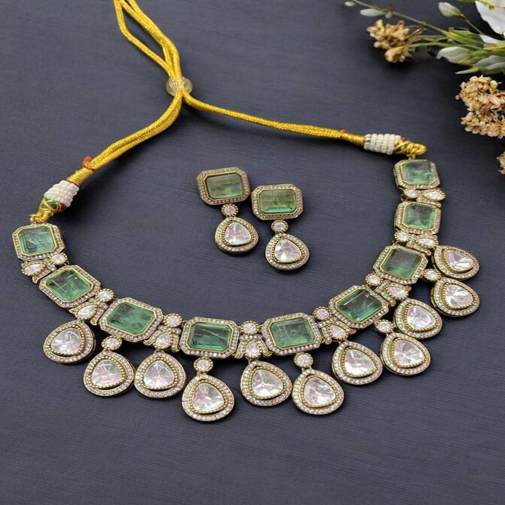 Designer Doublet Necklace With Drop Earring