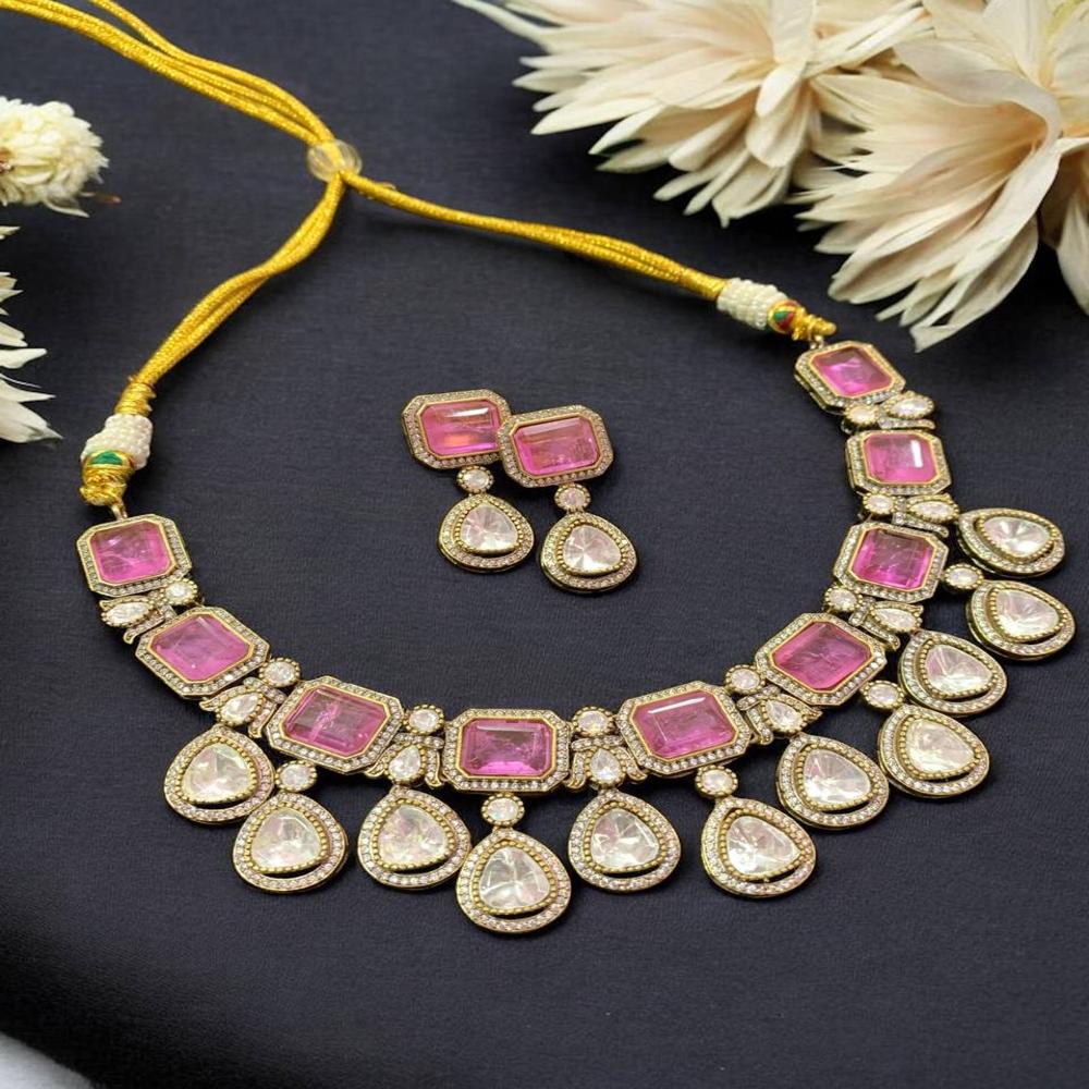 Designer Doublet Necklace With Drop Earring