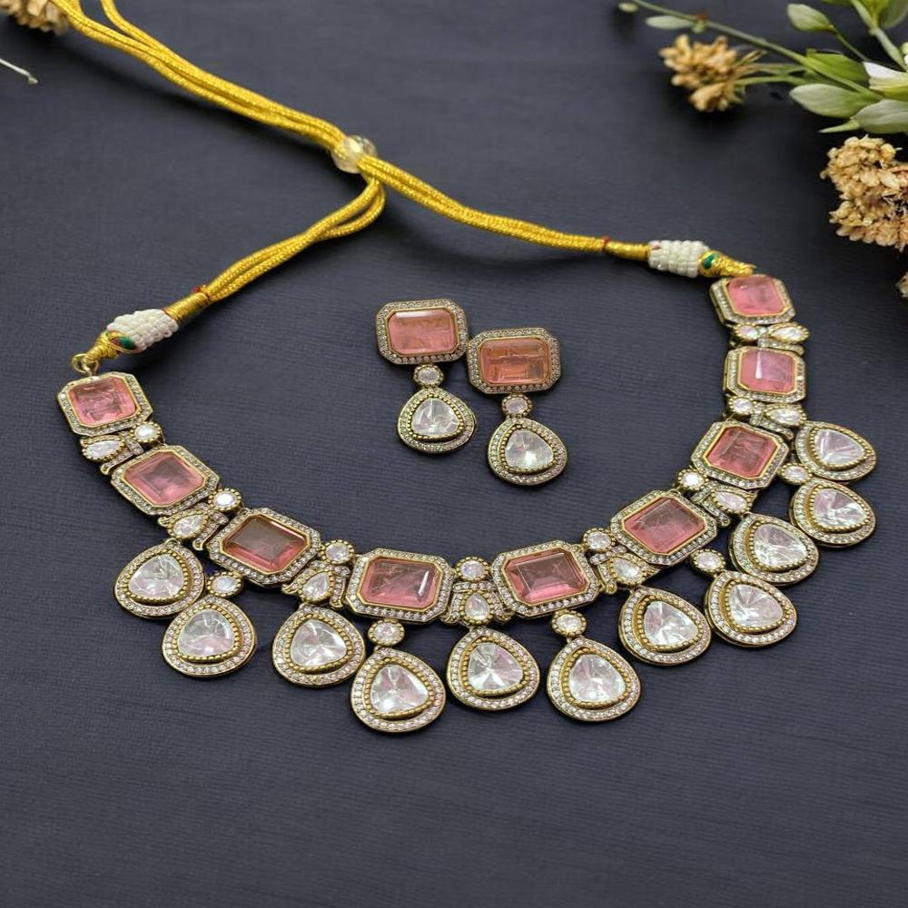Designer Doublet Necklace With Drop Earring