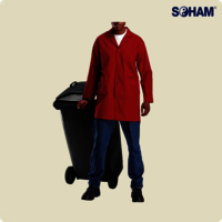 PR-4017 - Premium Poly Cotton Dust Coat | Unisex, Full Sleeves, 3 Pockets, Tear Resistant, No Color Fading, Washable, Sizes S-5XL, Classic Solid Colors