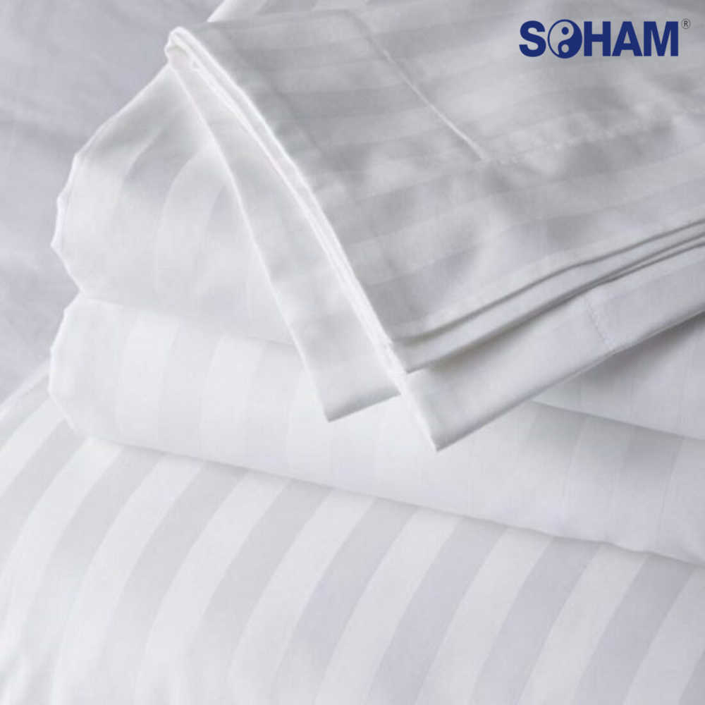 PR-2002-Hotel Sheets- 200 TC -1 cm Satin Stripe.