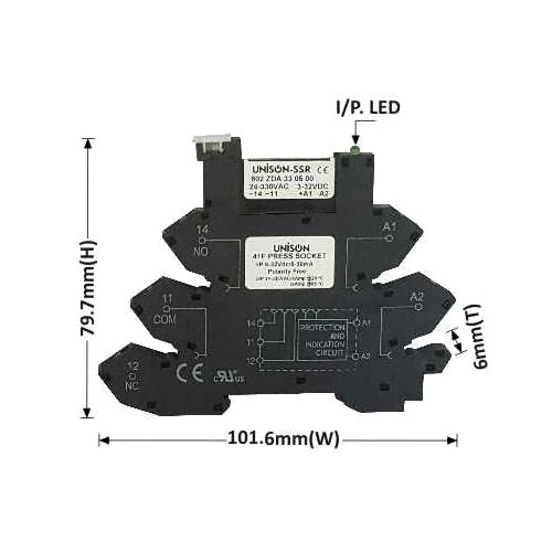 Pcb Mounted Solid State Relay - Color: Black