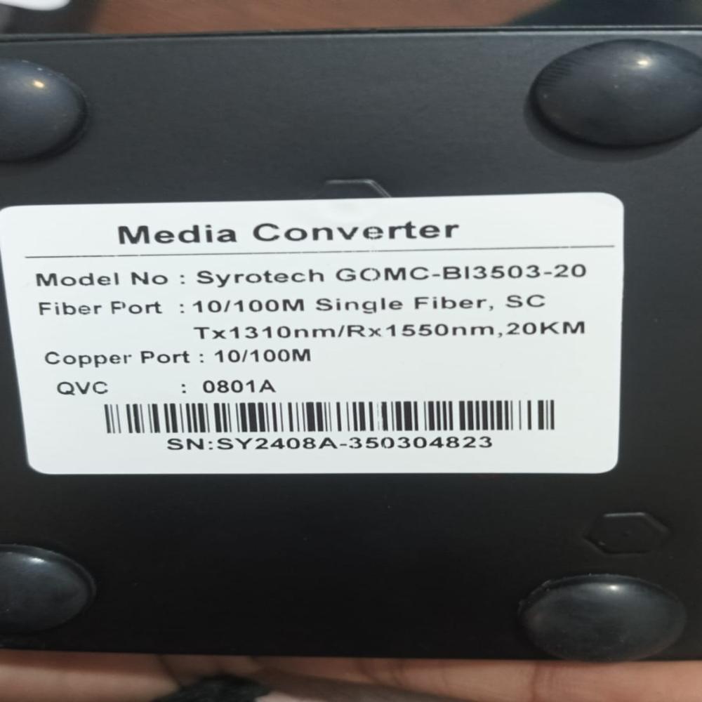 100 base single Media convertor pair 