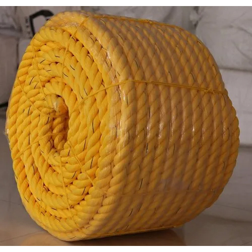 40mm Harsh Polygold PP Rope - 40 mm Diameter, Yellow, 250 m Length | Twisted Polypropylene for Industrial Applications