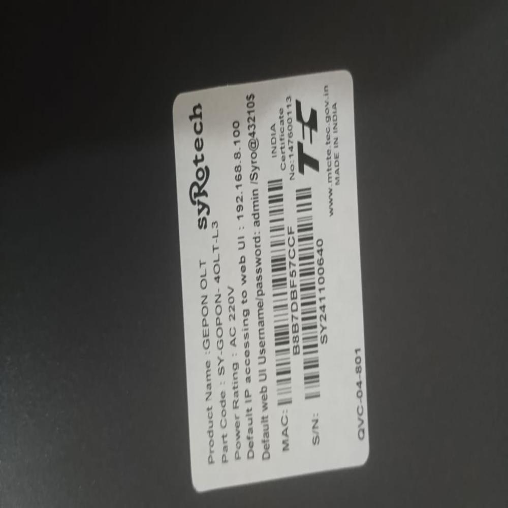 Epon Olt 4 Port