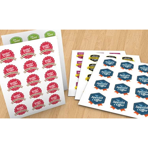 Paper Printing Sticker - Color: Multi Colour