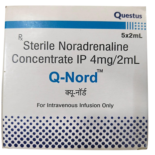 4 Mg  Sterile Noradrenaline Concentrate Ip - Drug Type: General Medicines