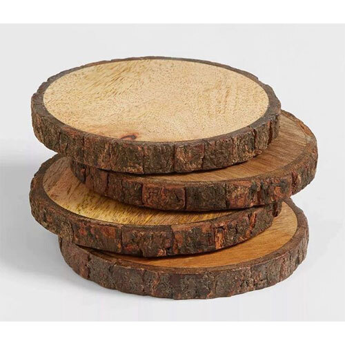 Wood Tea Coaster - Color: Brown