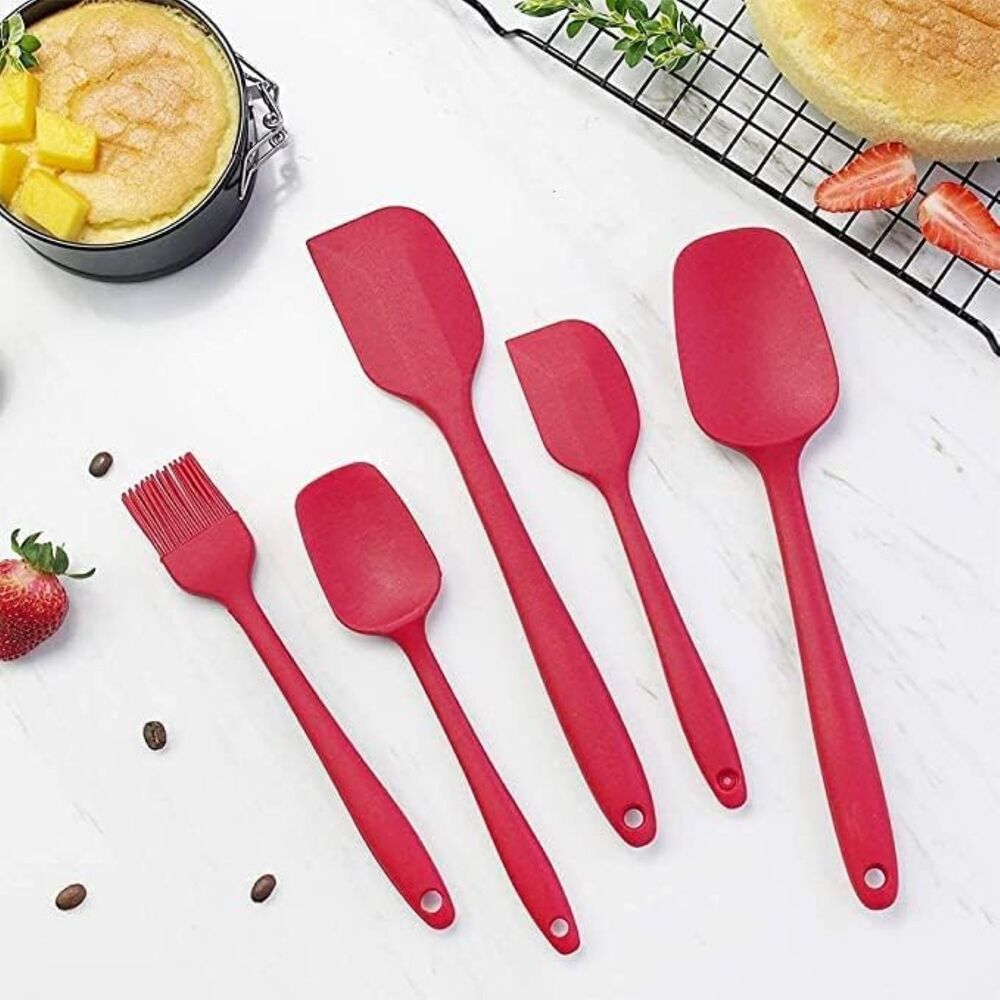 Silicone Kitchen Spatula - Color: Red