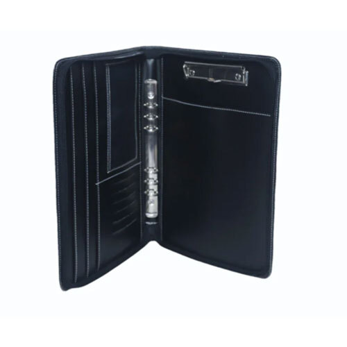 Executive Leather Portfolio Organizer with Ring Binder