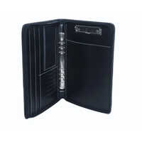 Executive Leather Portfolio Organizer with Ring Binder