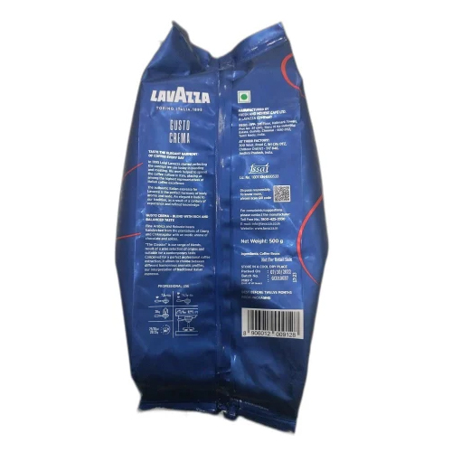 500Gm Lavazza Gusto Crema Coffee Bean