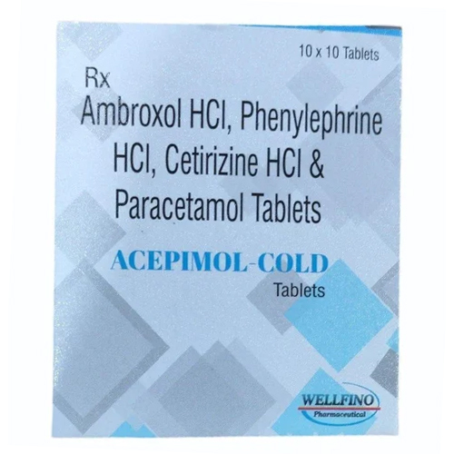 Anticold Antiallergic Ambroxol Hci Phenylephrine Cetirizine Tablets - Drug Type: General Medicines