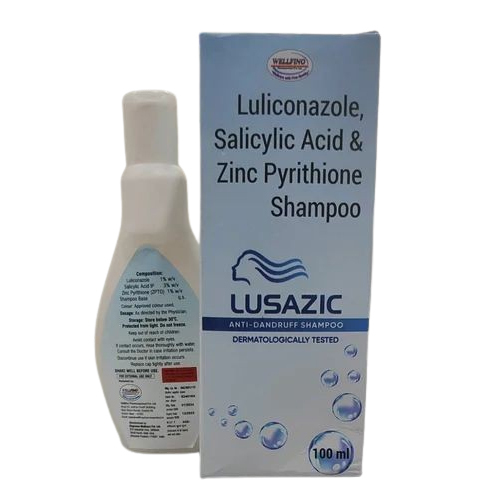 Luliconazole Salicylic Acid And Zinc Pyrithione Shampoo - Liquid 100 mL | Reduces Hair Fall for Females 12 Month Shelf Life