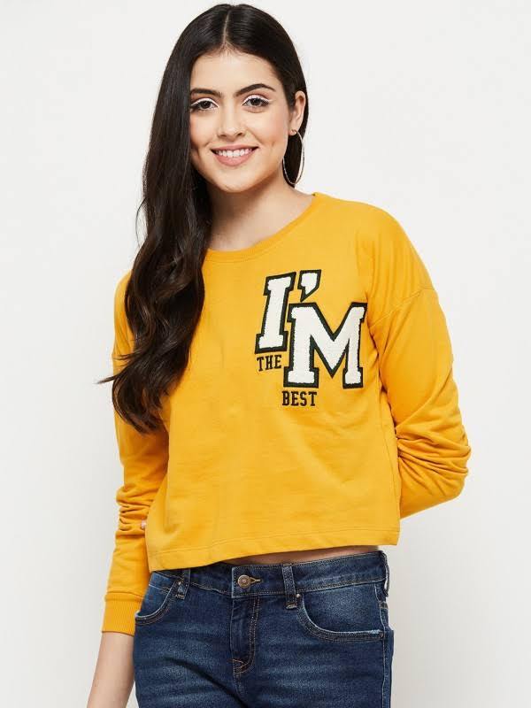 Ladies Cropped  Sweatshirt