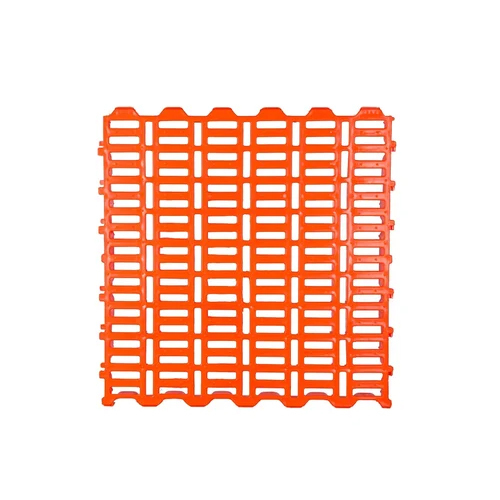 24X 24 Plastic Slatted Floor For Livestock - Color: Orange