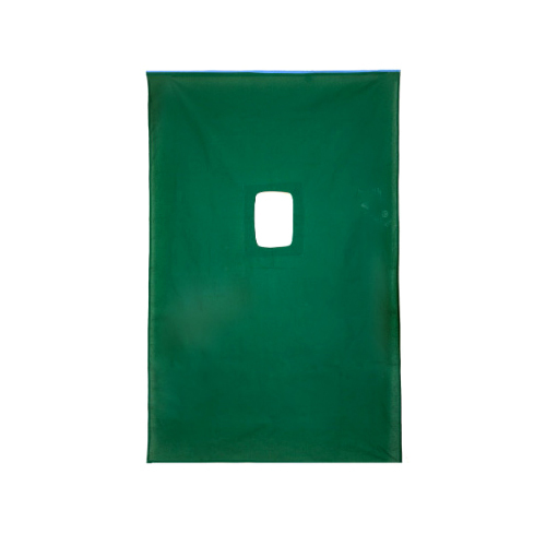 Surgical Hole Drape Sheet - Color: Green