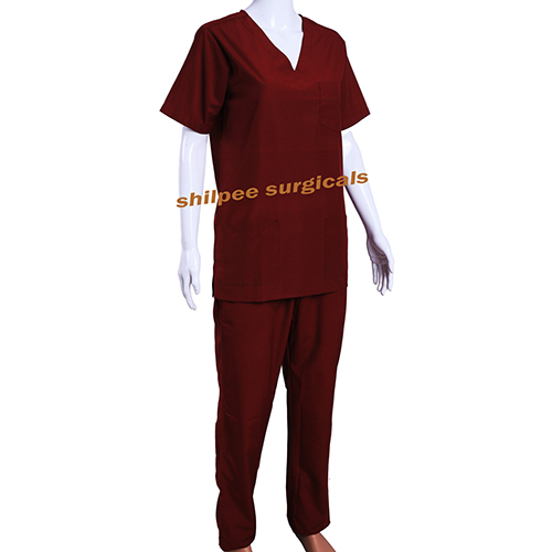 Scrub Suit - Color: Maroon