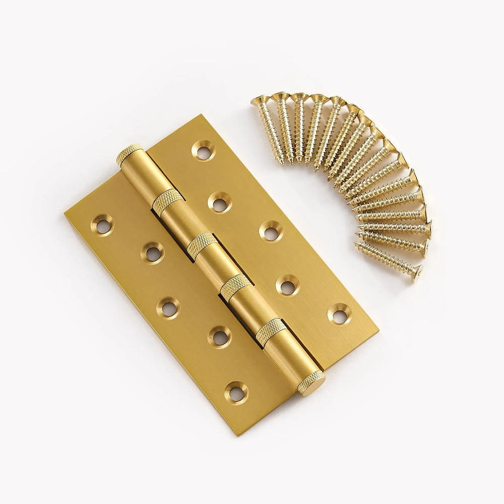 Lightning Knurled Hinges | Ball Bearing Knurled Hinges | Stainless Steel Knurled Hinges | Brass Knurled Hinges - Best For Internal External Doors And Windows