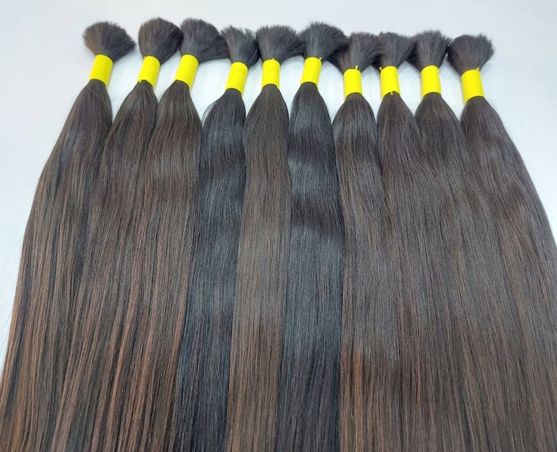 Black Natural Color Indian Premium Remy Hair Bundle For Weft