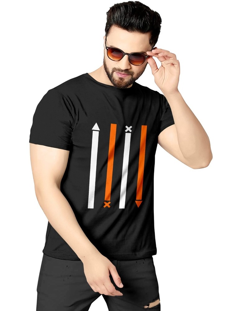 Men's Polyester Blend Sleeveless T-shirt - Multicolor Striped Design, Soft Fabric For All Seasons And Sports