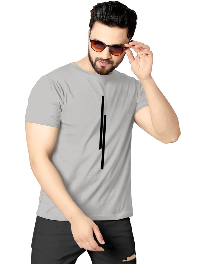Men's Polyester Blend Sleeveless T-shirt - Multicolor Striped Design, Soft Fabric For All Seasons And Sports