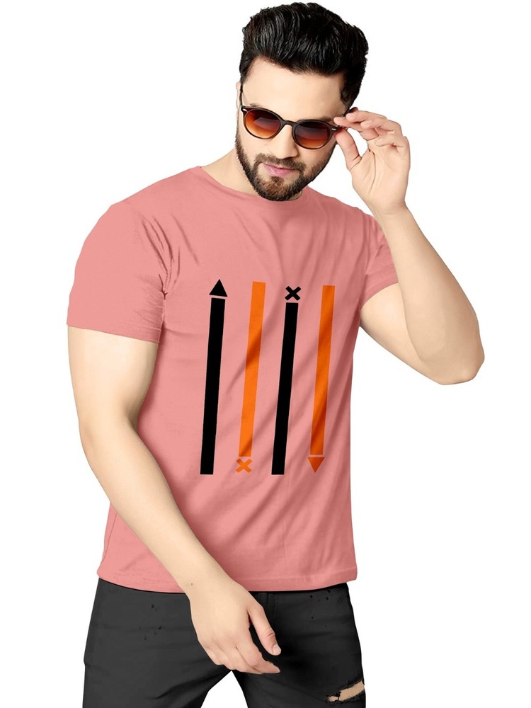 Men's Polyester Blend Sleeveless T-shirt - Multicolor Striped Design, Soft Fabric For All Seasons And Sports