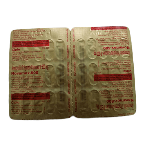 500 MG अमोक्सीसिलिन ट्रिहाइड्रेट कैप्सूल्स आईपी
