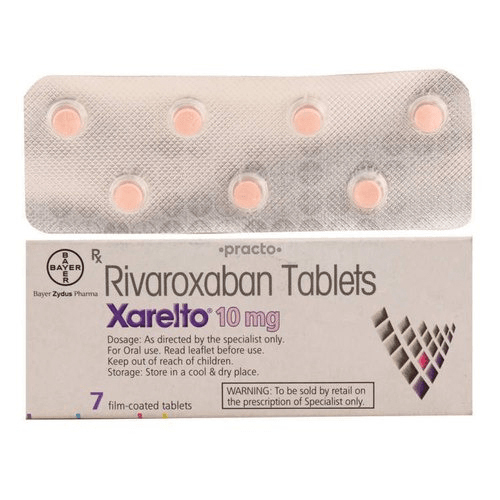 10 MG रिवारोक्साबान टैबलेट्स