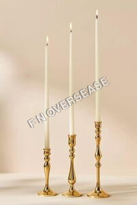 Antique Candle Holder - Finishing: Gold
