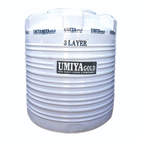 3 Layer White Water Storage Tank - Material: Plastic