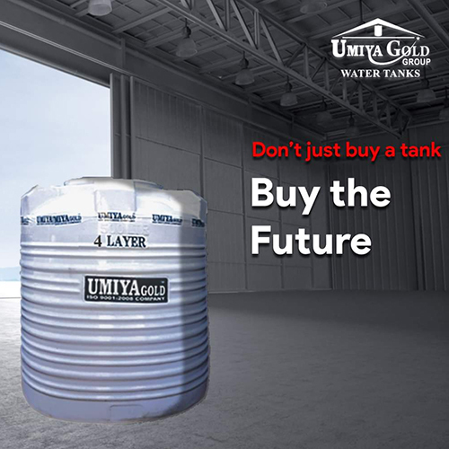 4 Layer Water Storage Tank - Color: White