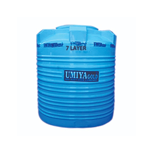 7 Layer Blue Water Tank - Material: Plastic