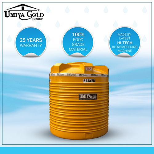 5 Layer Water Storage Tank - Color: Orange