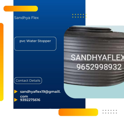 Pvc Water Stopper - Pvc, 25-100mm Diameter, 50m Length, Black Color, 2-5mm Thickness | Waterproofs Construction Joints, Is 10627 Standards