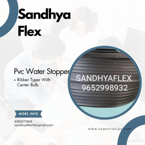 Pvc Water Stopper - Pvc, 25-100mm Diameter, 50m Length, Black Color, 2-5mm Thickness | Waterproofs Construction Joints, Is 10627 Standards