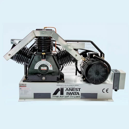 Anest Iwata Make Base Frame Mounted Air Compressor - Dimensions: 1150 X 505 X 616 Mm (L X W X H) Millimeter (Mm)