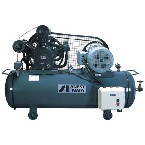 Anest Iwata Lubricated Air Compressor - Air Flow Capacity: 25 Cubic Feet Per Minute (Ft3/Min)