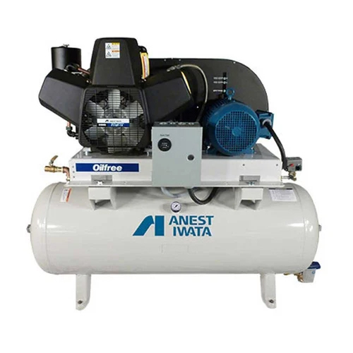 5 Hp Anest Iwata Oil Free Air Compressor - Air Flow Capacity: 25 Cubic Feet Per Minute (Ft3/Min)