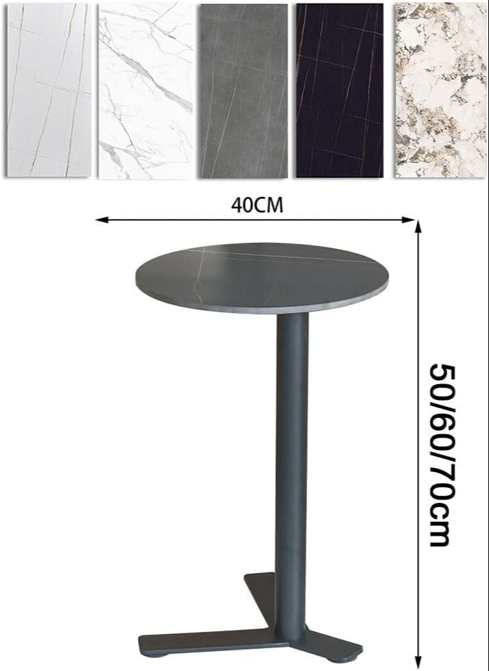 Sofa Side Table, Simple Small Household Bedside Small Round Table Size : 40x50cm)