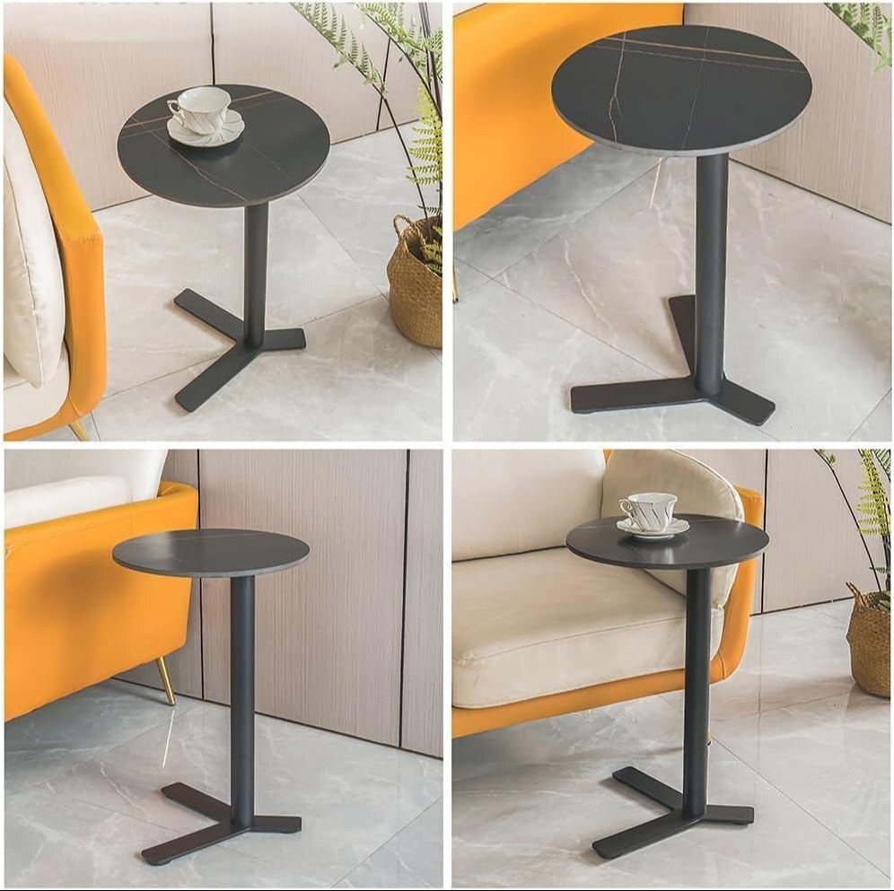 Sofa Side Table, Simple Small Household Bedside Small Round Table Size : 40x50cm)