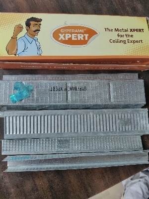 Xpert Channel - MS Material, Standard Size, Silver Color | Good Quality Wall Angle and Perimeter Section