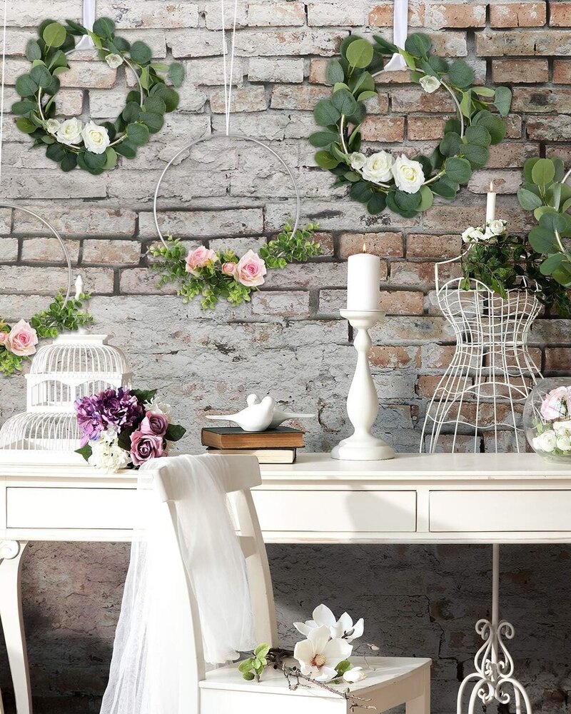 9 Pcs 3 Sizes Metal Floral Hoop Wreath Macrame Silver Hoop Rings For Diy Floral Macrame Hoop - Application: Industrial