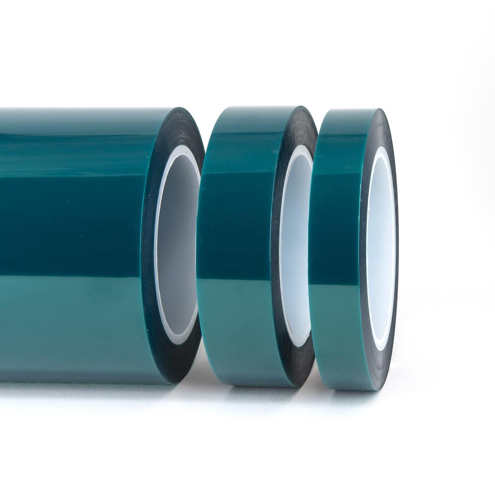 Double Side Green Polyester Tape - Polyester, 50 Meters, Green Color | Double Side Solvent Adhesive, Ideal For Automotive And Metalworking Applications